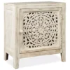 Fossil Ridge White Accent Cabinet -Chic Furniture Store 810431483 2