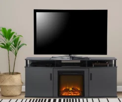 63" Gray Electric Fireplace Console 9 63" Gray Electric Fireplace Console -Chic Furniture Store 810434050 2