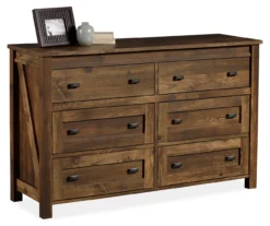 Century Lane Rustic Brown 6-Drawer Dresser -Chic Furniture Store 810434140 2