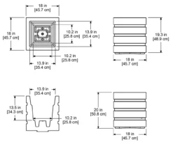 Mayne Inc. Freeport Patio Planter -Chic Furniture Store 810440492 5