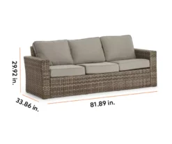 Broyhill Eagle Brooke All-Weather Wicker Cushioned Patio Sofa 30 Broyhill Eagle Brooke All-Weather Wicker Cushioned Patio Sofa -Chic Furniture Store 810452033 99 2