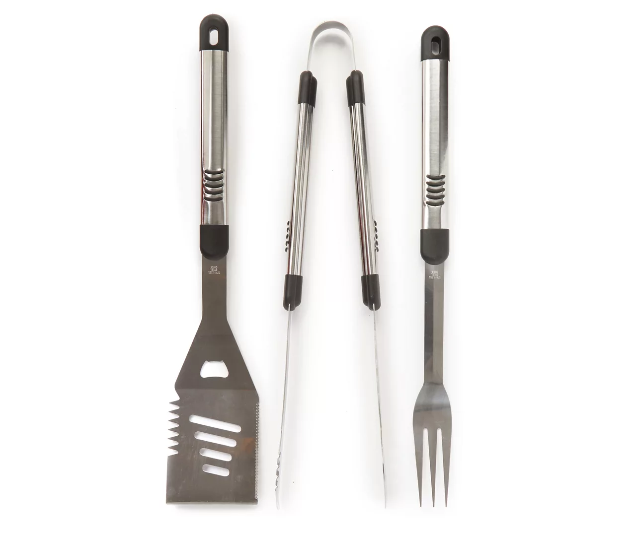 Stainless Steel 3-Piece Grill Tool Set 4 Stainless Steel 3-Piece Grill Tool Set - Image 2