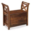 Abbonto Warm Brown Bench -Chic Furniture Store 810458149 1