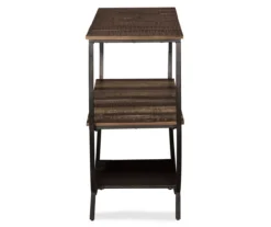 Lamoney Gray, White & Brown Slat Console Table -Chic Furniture Store 810458257 3