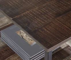 Lamoney Gray, White & Brown Slat Console Table -Chic Furniture Store 810458257 4