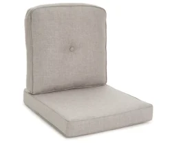 Gray 4-Piece Replacement Pinehurst Swivel Glider Cushion Set