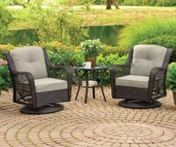 Gray 4-Piece Replacement Pinehurst Swivel Glider Cushion Set -Chic Furniture Store 810460986 3