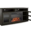 63" Rollins Espresso Electric Fireplace Console -Chic Furniture Store 810464962 3