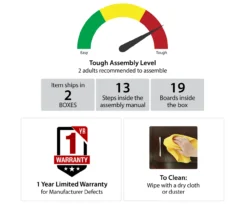 63" Rollins Espresso Electric Fireplace Console -Chic Furniture Store 810464962 6