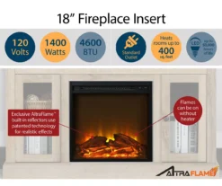 47" Grandcastle Espresso Electric Fireplace Console -Chic Furniture Store 810464966 A0 4