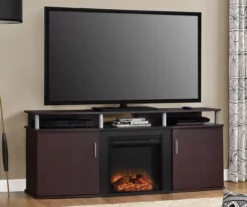 63" Bridgeport Cherry Electric Fireplace Console -Chic Furniture Store 810464968 1