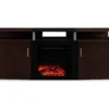 63" Bridgeport Cherry Electric Fireplace Console