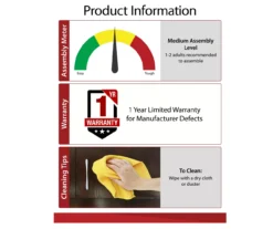 Ameriwood 47" Grandcastle Electric Fireplace Console 25 Ameriwood 47" Grandcastle Electric Fireplace Console -Chic Furniture Store 810464997 6