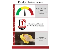 Ameriwood 47" Grandcastle Electric Fireplace Console 19 Ameriwood 47" Grandcastle Electric Fireplace Console -Chic Furniture Store 810464998 6