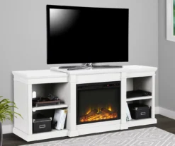 65" Wilton White Electric Fireplace Console 7 65" Wilton White Electric Fireplace Console -Chic Furniture Store 810464999 1