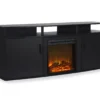 63" Bridgeport Black Electric Fireplace Console -Chic Furniture Store 810465001 4