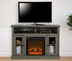 47" Grandcastle Rustic Gray Electric Fireplace Console -Chic Furniture Store 810465006 1