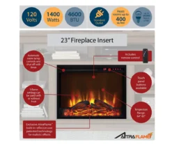 59" Century Lane Rustic Brown Electric Fireplace Console -Chic Furniture Store 810465020 4