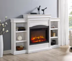 69" Shoreleaf White Mantel Electric Fireplace 7 69" Shoreleaf White Mantel Electric Fireplace -Chic Furniture Store 810465035 1