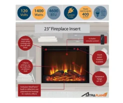 47" Flaxton Espresso Corner Electric Fireplace Console -Chic Furniture Store 810465039 6