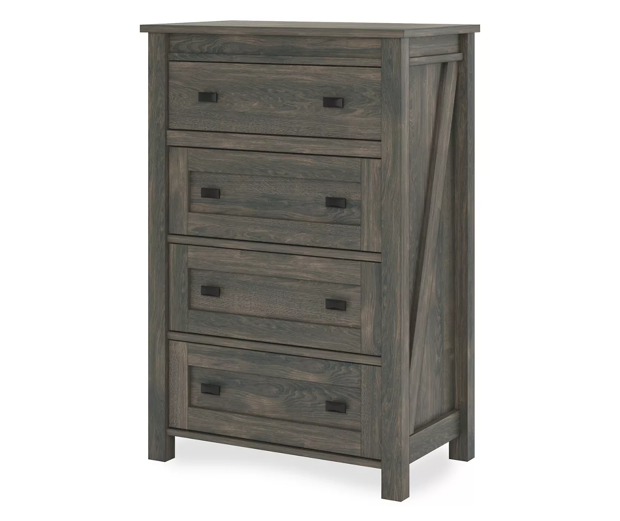 Century Lane Weathered Oak 4-Drawer Dresser 4 Century Lane Weathered Oak 4-Drawer Dresser - Image 2