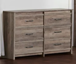 Duncan Gray Oak 6-Drawer Dresser -Chic Furniture Store 810465129 3