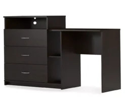 Chevil Espresso Media Dresser & Desk -Chic Furniture Store 810465132 4