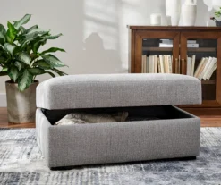 Parkdale Silver Storage Ottoman -Chic Furniture Store 810465150 5