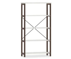 Farmhouse 5-Tier Bookshelf -Chic Furniture Store 810465179 3
