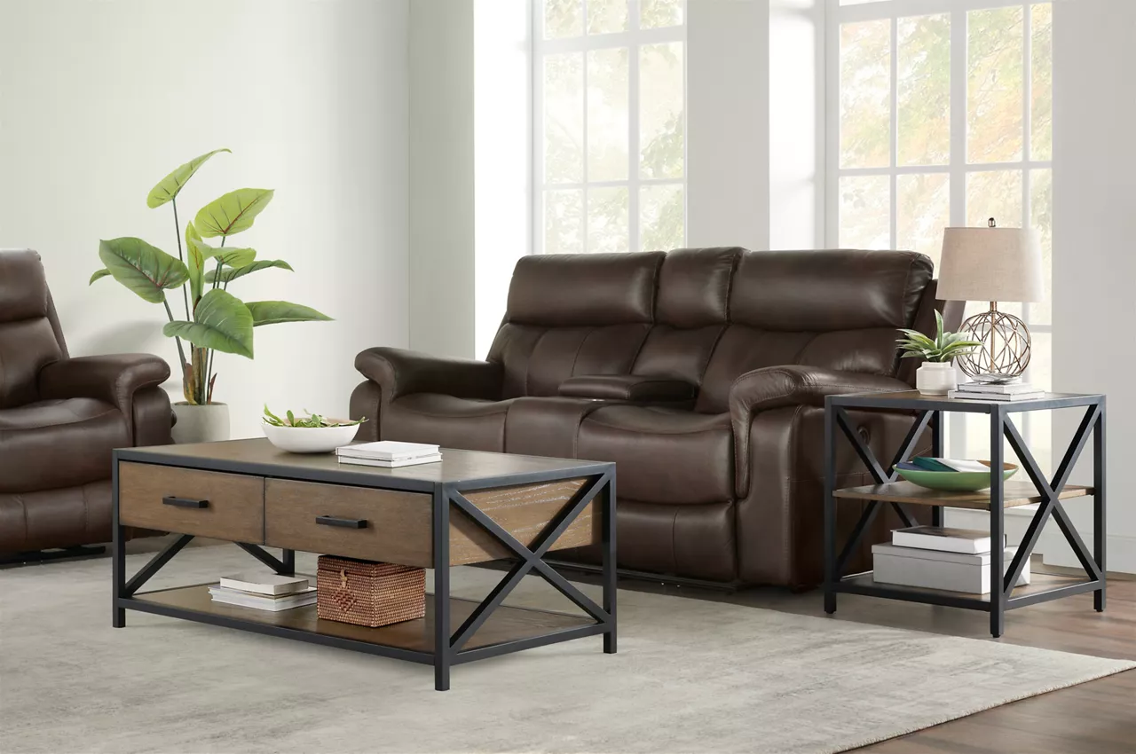 Wellsley Leather Power Reclining Console Loveseat 4 Wellsley Leather Power Reclining Console Loveseat - Image 2