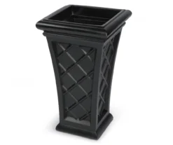 Georgian Black Tall Planter -Chic Furniture Store 810472986 3 1