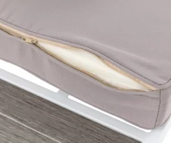 White 6-Piece Aluminum Cushioned Patio Sectional & Coffee Table Set -Chic Furniture Store 810477587 10