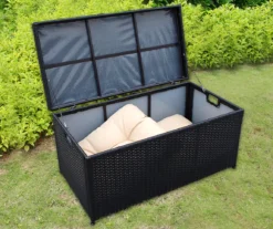 All-Weather Wicker 48-Gallon Storage Deck Box -Chic Furniture Store 810478126 12
