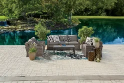 Broyhill Eastlake Teal & Gray Damask Outdoor Area Rug 11 Broyhill Eastlake Teal & Gray Damask Outdoor Area Rug -Chic Furniture Store 810497110 1
