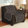 Chocolate & Taupe Reversible Chair & Recliner Furniture Protector 2 Chocolate & Taupe Reversible Chair & Recliner Furniture Protector -Chic Furniture Store 810498228 3