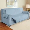 Navy & Light Blue Microfiber Reversible Sofa Furniture Protector -Chic Furniture Store 810498484 1