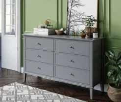 Somerville Gray 6-Drawer Dresser -Chic Furniture Store 810498835 4