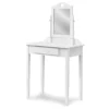 White Wood Vanity With Mirror -Chic Furniture Store 810502793 2