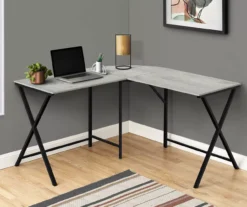 Monarch X Leg L-Shaped Corner Desk -Chic Furniture Store 810502797 1