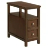 Walnut 2-Drawer End Table With Shelf -Chic Furniture Store 810504030 2