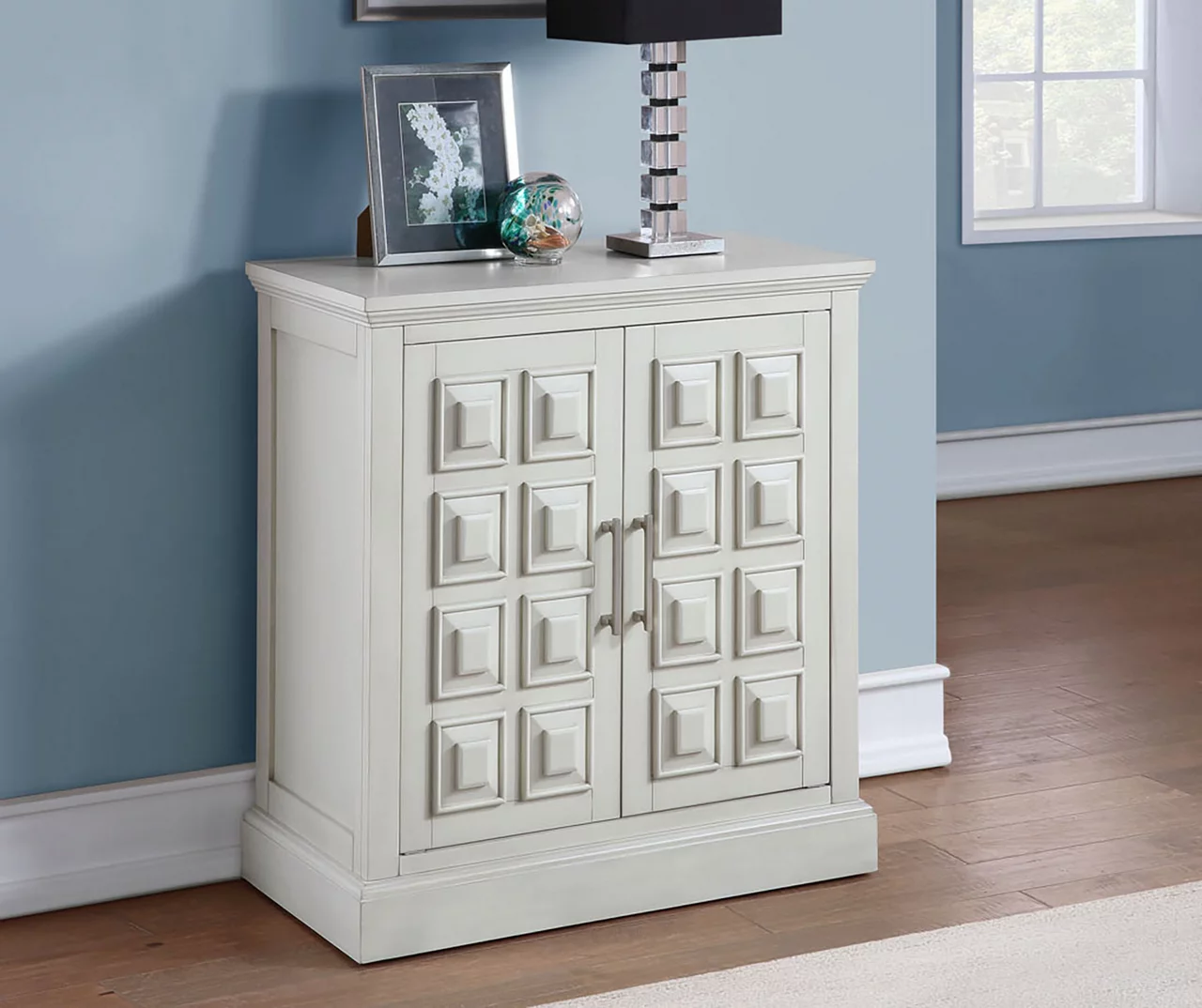Hailey White 2-Door Accent Cabinet 4 Hailey White 2-Door Accent Cabinet - Image 2