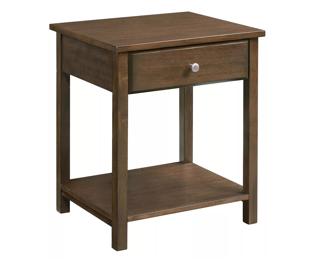 Walnut Nightstand With USB Ports & Power Outlets 3 Walnut Nightstand With USB Ports & Power Outlets