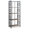 Dark Taupe Square 4-Shelf Open Bookcase -Chic Furniture Store 810512901 2
