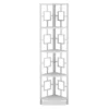 White Square 4-Shelf Corner Bookcase -Chic Furniture Store 810512902 2