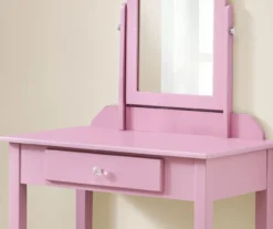 Pink Vanity Table With Mirror 10 Pink Vanity Table With Mirror -Chic Furniture Store 810512906 4