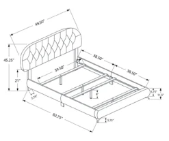 White Tufted Faux Leather Twin Upholstered Platform Bed 9 White Tufted Faux Leather Twin Upholstered Platform Bed -Chic Furniture Store 810512926 3