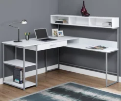 Monarch L-Shaped Corner Desk With Hutch -Chic Furniture Store 810512935 1