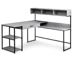 Monarch L-Shaped Corner Desk With Hutch