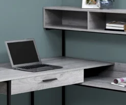 Monarch L-Shaped Corner Desk With Hutch -Chic Furniture Store 810512937 4