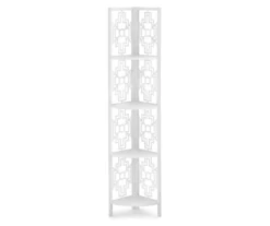 Monarch Geometric 4-Shelf Corner Bookcase -Chic Furniture Store 810512945 2
